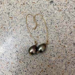 tahitian pearl drop earrings